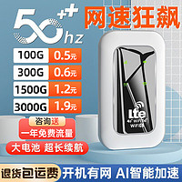 白小仙 5g随身wifi移动无线wifi网络wilf免插卡全国通用4g纯流量上网卡无线网卡热点车载路由器高速号智能1全网通