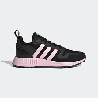 adidas MULTIX J网面运动鞋男大童儿童阿迪达斯轻运动GW3007 黑/粉 37(230mm)