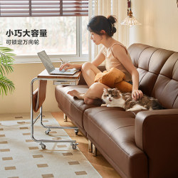 林氏家居 书桌边桌家用写字桌边几床边可移动桌子小茶几林氏木业