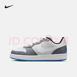 NIKE 耐克 2024春季时尚撞色COURT运动鞋子耐磨透气低帮休闲鞋子 DV5456-019/白-冷灰 38