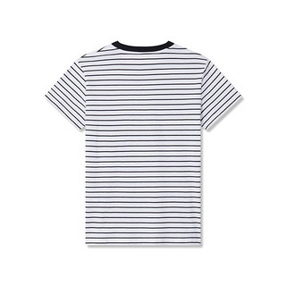 Levi's李维斯24夏季女士棉材质休闲时尚短袖T恤 黑白条纹 A9271-0002 M