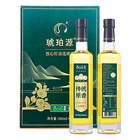 琥珀 传统原香山茶油礼盒装 500ml*2瓶 物理压榨 凉拌炒煎炸 酉阳特产