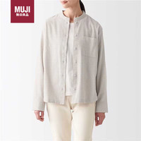 無印良品 MUJI（無印良品 ）女式 法兰绒 衬衫 休闲 百搭衬衫 