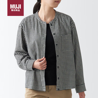 無印良品 MUJI（無印良品 ）女式 法兰绒 立领衬衫