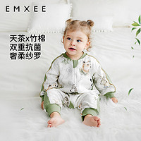 EMXEE 嫚熙 婴儿睡袋儿童宝宝春夏季纱罗分腿睡袋 动物世界 90码(适合80-95cm)