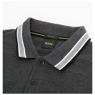 Hugo Boss /雨果博斯男士简约设计纯色棉质休闲款短袖POLO衫