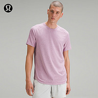 露露乐蒙lululemon 丨Drysense 男士运动短袖 T 恤 *训练 LM3CRXS 杂色天鹅绒粉灰 L