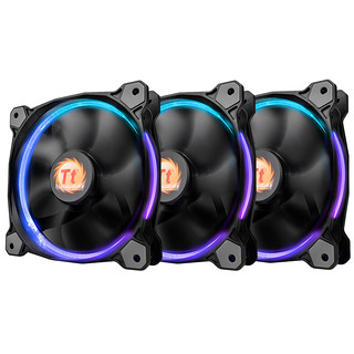 Thermaltake 曜越 Riing 14 RGB 140mm 机箱散热风扇 三个装