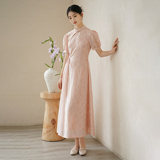 初蝉新中式女装国风连衣裙女夏季高级感改良版旗袍年轻款日常可穿