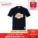  mitchell & ness 湖人队棉T恤男 NBA联名短袖　