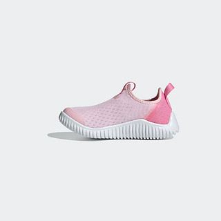 adidas「海马鞋」RAPIDAZEN 2.0一脚蹬休闲运动鞋女小童阿迪达斯 淡粉色/深粉色/白色 34码