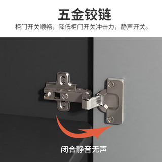 可芝（KERZY）家用轻奢鞋柜门口外简约现代大容量门厅收纳储物柜阳台经济置物柜 【三门款】深灰+浅灰门板90x32x92cm