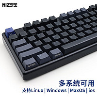 NIZ 宁芝 静电容键盘 打字办公台式机键盘 有线蓝牙键盘  全键可编程   X108三模35g-黑色RGB-T系列