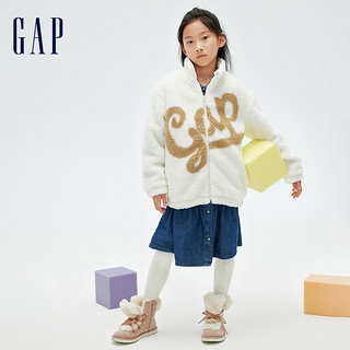 Gap 盖璞 儿童仿羊羔绒立领夹克外套