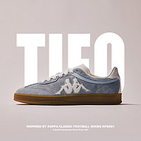 卡帕（Kappa）夏嘉欢特别设计TIFO德训鞋男女同款复古经典休闲板鞋 生物蓝 38