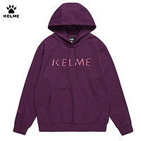 KELME 卡尔美 大LOGO休闲连帽情侣卫衣