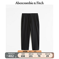 ABERCROMBIE & FITCH男装 24春夏美式风时尚松紧腰宽松运动休闲裤 358956-1 黑色 XXL (185/104A)