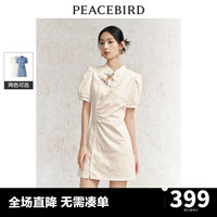 新中式牛仔连衣裙夏显瘦别致旗袍短裙