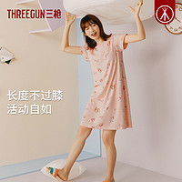 THREEGUN 三枪 睡裙女纯棉2023夏季新品薄款透气宽松甜美休闲家居裙睡衣裙