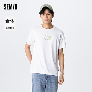 Semir 森马 夜光印花凉感抗菌短袖T恤男