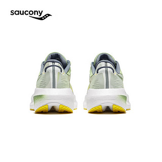 Saucony索康尼胜利21女跑鞋缓震透气训练跑步运动鞋子Triumph胜利21 白绿138【新】 37