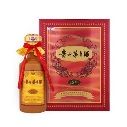 88vipmoutai茅台贵州茅台十五年53度500ml单瓶15年陈酿年份酒