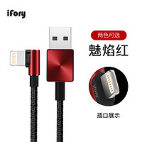 有券的上、百亿补贴：ifory 安福瑞 USB-C to Type-C数据线 0.3m 魅焰红