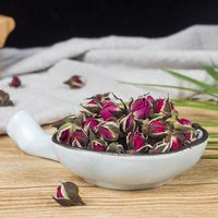金边玫瑰花茶重瓣玫瑰云南非特级天然散装罐装干玫瑰花蕾玖瑰花