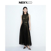 NEXY.CO 奈蔻 气质高级感无袖网纱礼服连衣裙女夏季时尚A字裙