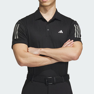 阿迪达斯 adidasT恤男春夏户外运动服快干透气宽松高尔夫运动翻领短袖POLO衫 IN6629/AEROREADY快干面料 XL