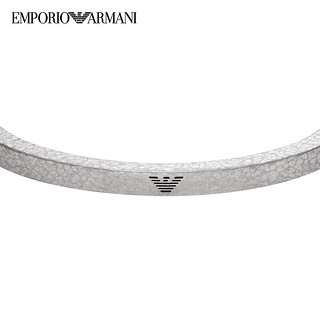 EMPORIO ARMANI 男士手镯 银色简约手镯男 EGS3039040