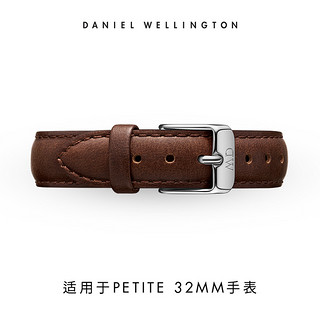 Daniel Wellington DanielWellington）DW表带14mm皮带银色针扣女款DW00200147（适用于32mm表盘系列）