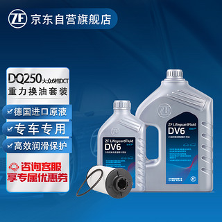 ZF 采埃孚 大众DSG6速双离合变速箱油套装DV6迈腾CC帕萨特GTI夏朗/尚酷Q3 5L