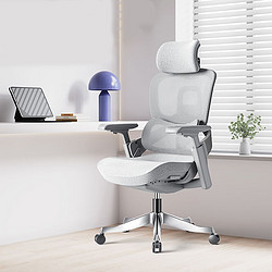 UE 永艺 派椅电脑椅家用人体工学椅电竞椅可躺靠背座椅办公椅子 灰色 灰色π椅
