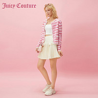 限尺码：Juicy Couture 橘滋 可爱奶昔金扣百褶半截裙