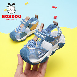 BoBDoG 巴布豆 小童凉鞋男2024年夏季新款潮学步童鞋夏天婴儿机能女童凉鞋
