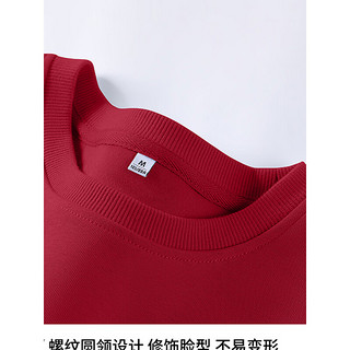 真维斯红色圆领卫衣女2024时尚春季宽松显瘦上衣外套JR 咖啡8900 165/88A/M