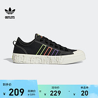 adidas 阿迪达斯 outlets阿迪达斯三叶草NIZZA男女休闲舒适运动帆布鞋