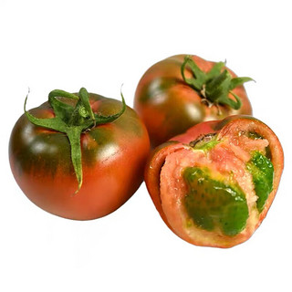 栗贝诺山东铁皮草莓西红柿 绿腚碱地水果番茄精选3斤装源头直发