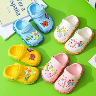 G.DUCK KIDS小黄鸭儿童凉拖鞋夏季包头洞洞鞋1-6岁2小童软底防滑婴幼儿宝宝凉 粉色 18码 内长约12cm