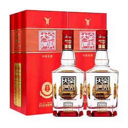 quanxingdaqu全兴大曲晶彩系列浓香型固态法优级白酒52度500ml2瓶含1