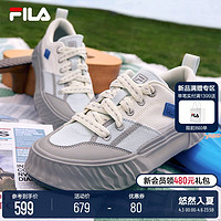 FILA 斐乐 官方女鞋FOSSO复古帆布鞋2024夏新款川行鞋运动鞋休闲鞋