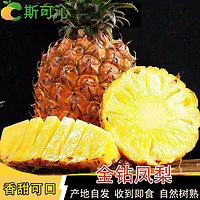 斯可沁 海南金钻凤梨当季新鲜水果甜菠萝5斤装（净重4.5-5斤）