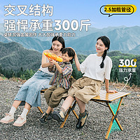 城市波浪 Urban wave户外折叠桌铝合金蛋卷桌便携式露营桌子野餐桌椅套装野营装备用品