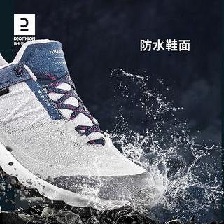 DECATHLON 迪卡侬 登山鞋女户外防水运动鞋春夏爬山徒步鞋女士ODS银灰色36-4270187