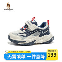 暇步士(Hush Puppies)童鞋儿童鞋子男童运动鞋中大童软底轻便防滑休闲网面女童鞋 蓝色 26码 适合脚长16.2cm