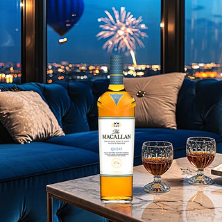 麦卡伦（MACALLAN）12年三桶旧版 苏格兰单一麦芽威士忌洋酒【白兰洋酒】 麦卡伦蓝天威士忌酒1000ml-有码