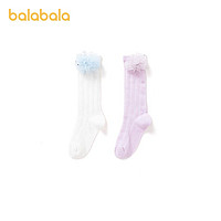 巴拉巴拉 女童宝宝袜子夏季薄款中筒透气筒袜208222172001