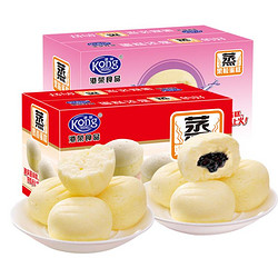 Kong WENG 港荣 奶香味蒸蛋糕900g+蓝莓味蒸蛋糕900g休闲面包零食