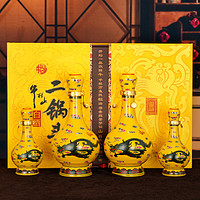 牛栏山 二锅头 黄龙礼盒 52度清香型 500ml*2瓶+125ml*2瓶